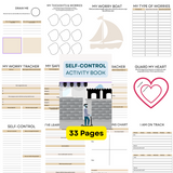 My Safety Plan Toolkit- Self-Help Mental Health Worksheets, Digital Planners & Therapeutic Tools