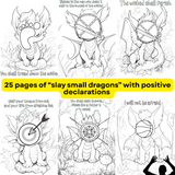 Printable Fear No Evil Coloring Sheets Positive Declarations – Mindfulness & Stress Relief 150 Printable Pages PDF